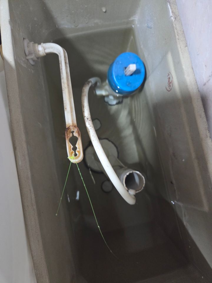교체가 필요한 노후 변기 물탱크 부속 실제 현장